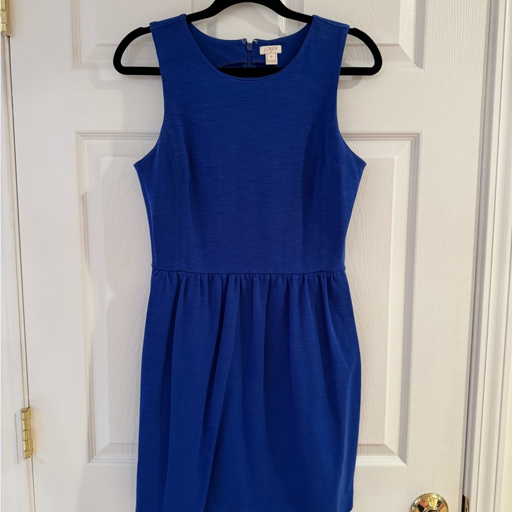 J. Crew Blue Sleeveless Dress - Picture 1 of 6